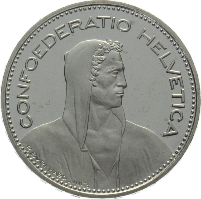 5 Franken 1984 ohne Münzzeichen